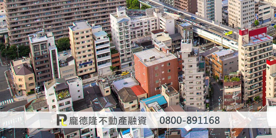 Aerial shot of building